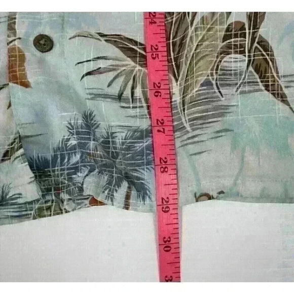Campia Mens 2XL Button Down Hawaiin Shirt Rayon Easy Care Tropical Short Sleeve - Picture 3 of 10